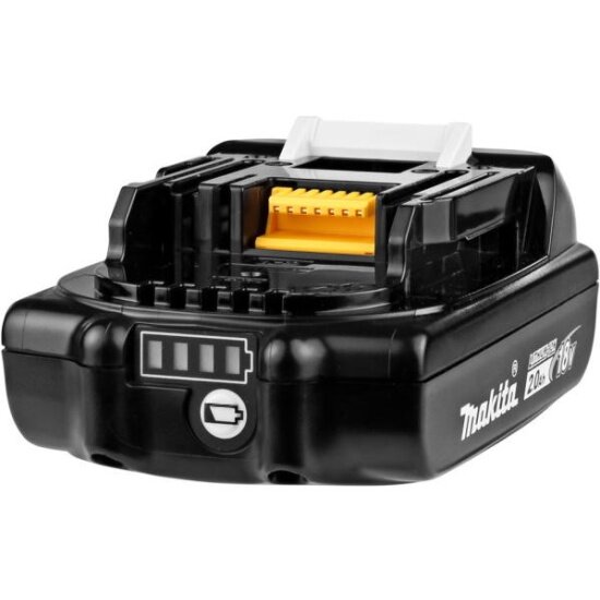 Аккумулятор Makita BL1820B (LXT 18В, 2,0Ач, индикатор заряда), полиэт. пакет LXT — фото 1