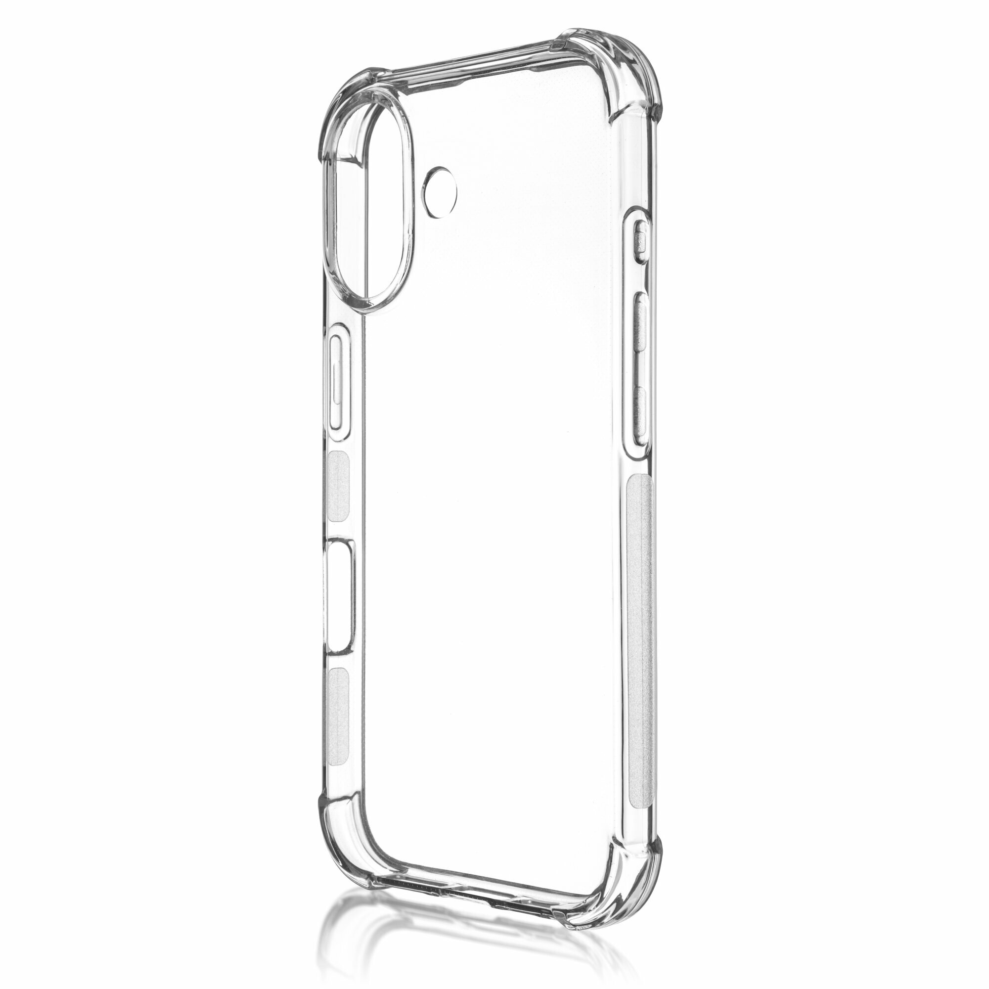 Противоударный чехол BROSCORP на Apple iPhone 16 (Айфон 16), с усиленнными углами, прозрачный — фото 1