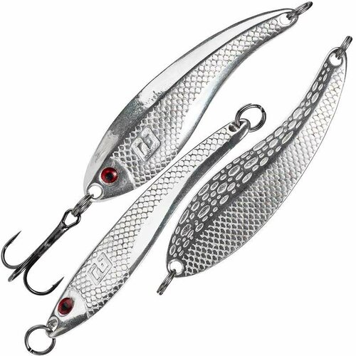 Блесна литьевая из латуни на жереха, покрыта золотом и серебром RB Кукри 13гр - 1