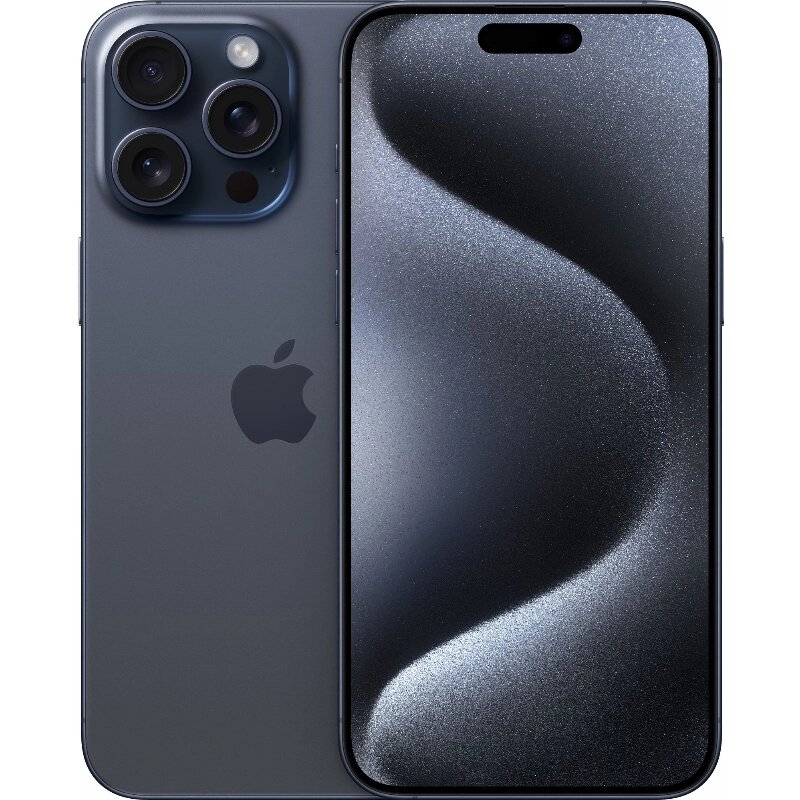 Смартфон Apple iPhone 15 Pro Max 256 ГБ, Dual: nano SIM + eSIM, Blue titanium, синий титан
