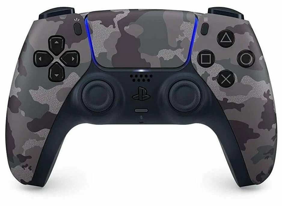 Геймпад Sony PlayStation DualSense для PS5, беспроводной, серый камуфляж — фото 1