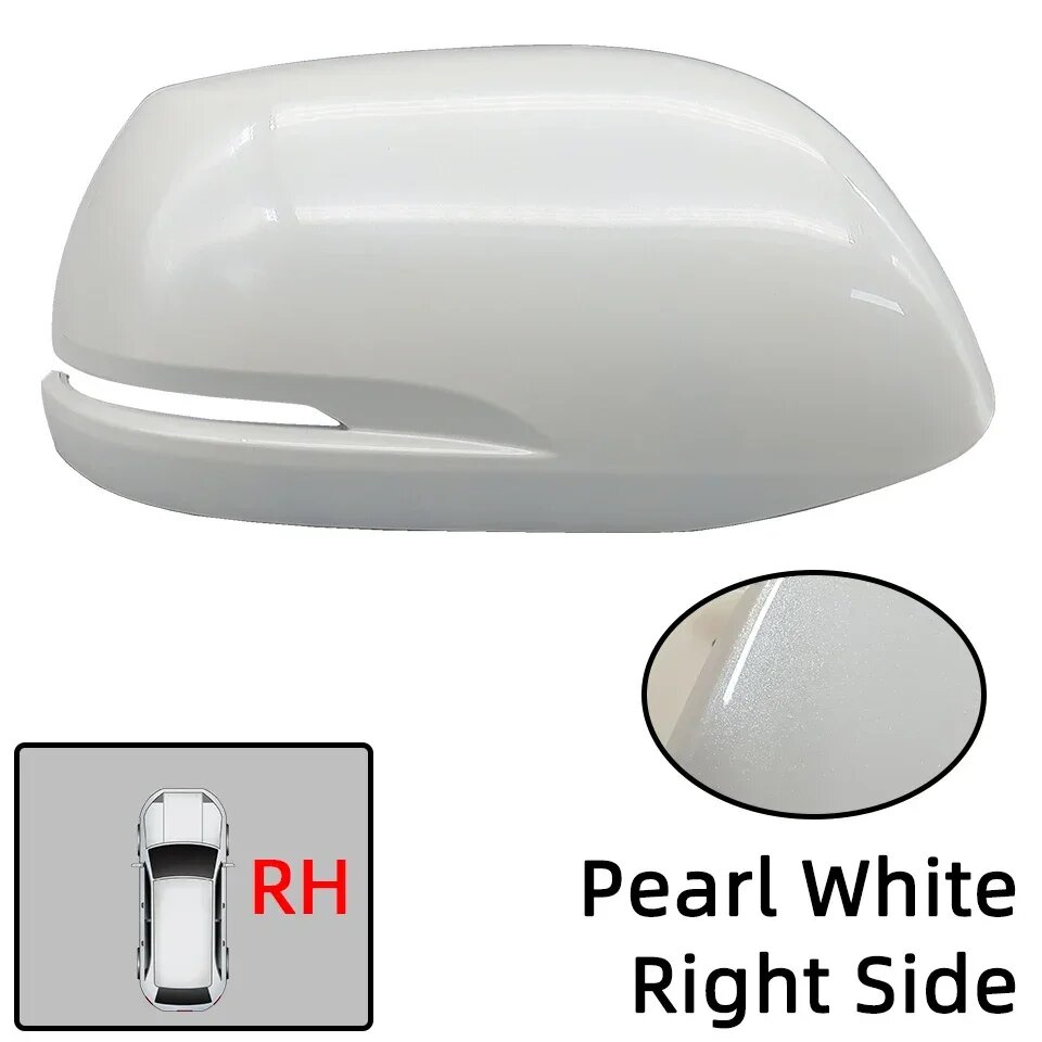 Левое и правое боковое зеркало заднего вида, Крышка корпуса, Крыло зеркала для Honda CRV CR-V 2012 2013 2015 2014, Pearl White RH