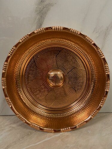 Изображение товара Чаша медная для омовения в хамаме 20 см. "Хамам Таши", ручная работа, толстое дно