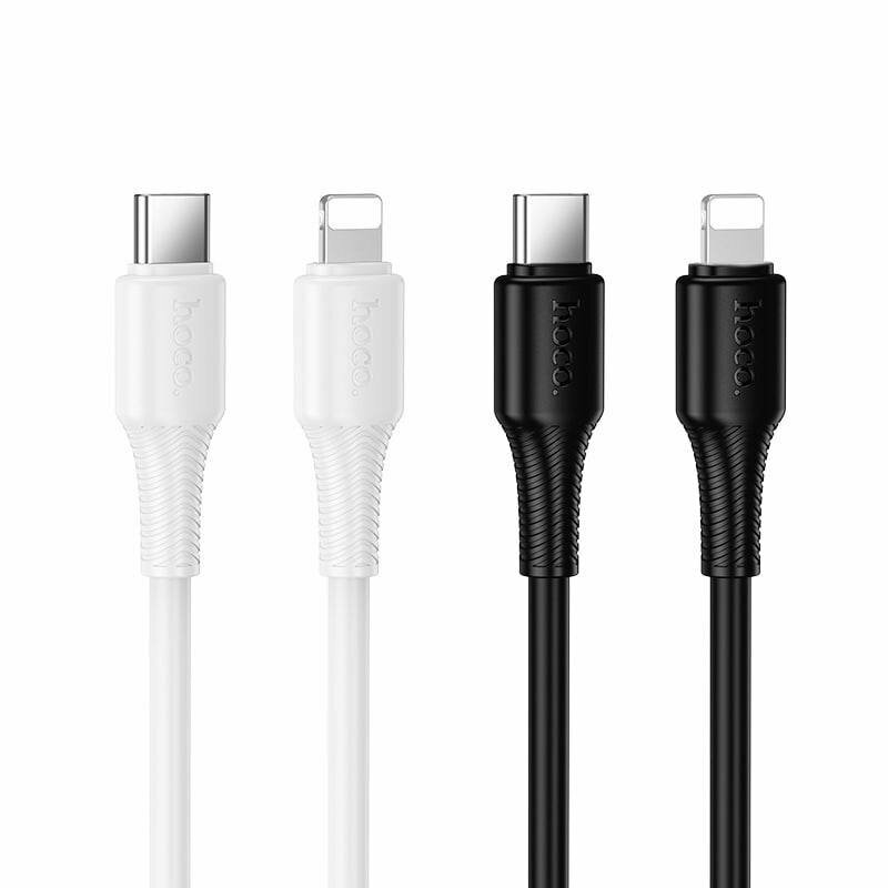 Кабель передачи данных HOCO, X120, PD, Type-C, Lightning, 20Вт, белый — фото 1