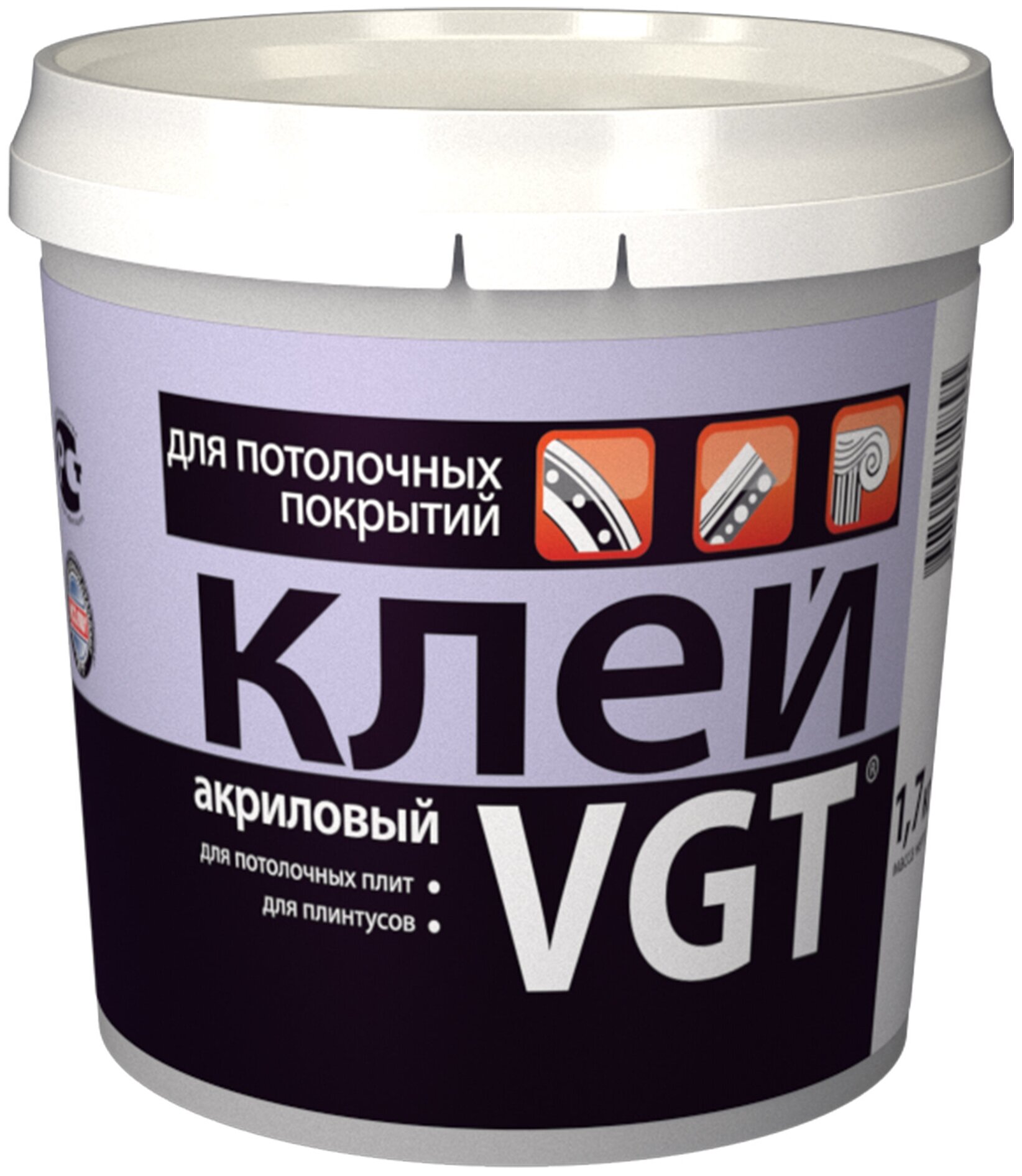 Клей акриловый для потолочных покрытий VGT (1,7кг)