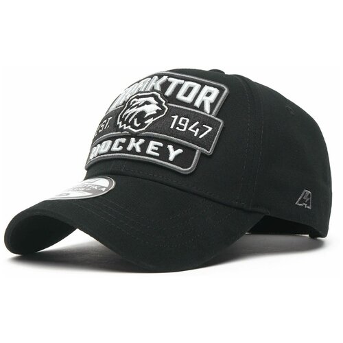 фото Бейсболка мужская хк трактор atributika & club, кепка из хлопка чёрная атрибутика и клуб