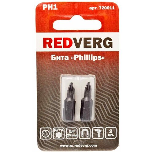 Бита REDVERG PH1х25 (2шт.)(720011) бита gross ph1х25 11329