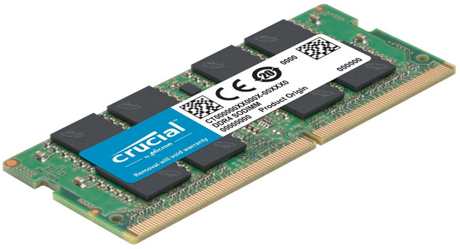 Модуль памяти SODIMM DDR4 16GB Crucial PC4-25600 3200MHz CL22 260pin 1.2V - фото №2