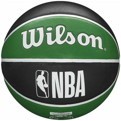 баскетбольный мяч wilson nba all team wtb1300xbnba р 7 черный Баскетбольный мяч Wilson NBA TEAM TRIBUTE BOSTON CELTICS, WTB1300XBBOS, р.7