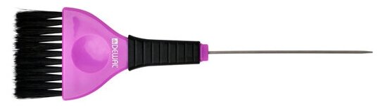 Dewal Professional - Деваль Кисть для окрашивания со спицей , чёрная с фиолетовым, с черной прямой щетиной, широкая, 50 мм, JB-002 -