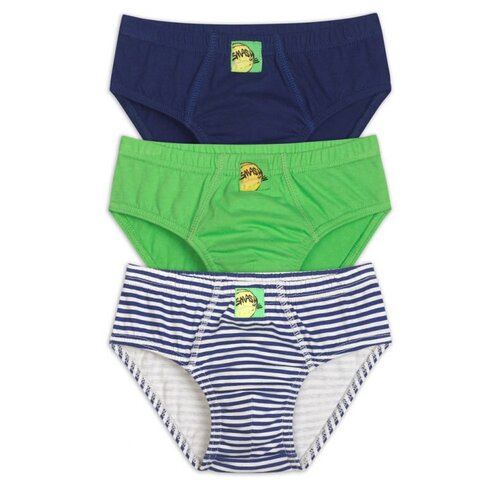 фото Трусы для мальчика pelican bulb3288-3, размер 2, т.синий/салатовый/серый (т.синий/салатовый/серый)