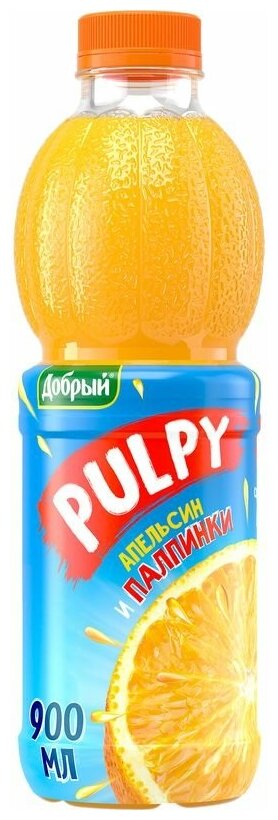 Напиток сокосодержащий Pulpy Апельсин 0.9л - фотография № 6