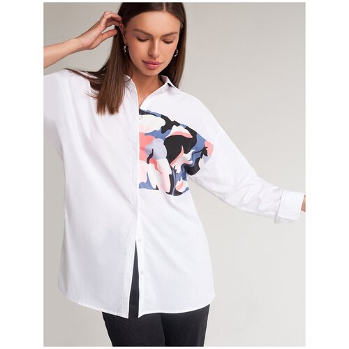 Блузка из 100% хлопка с авторским принтом
