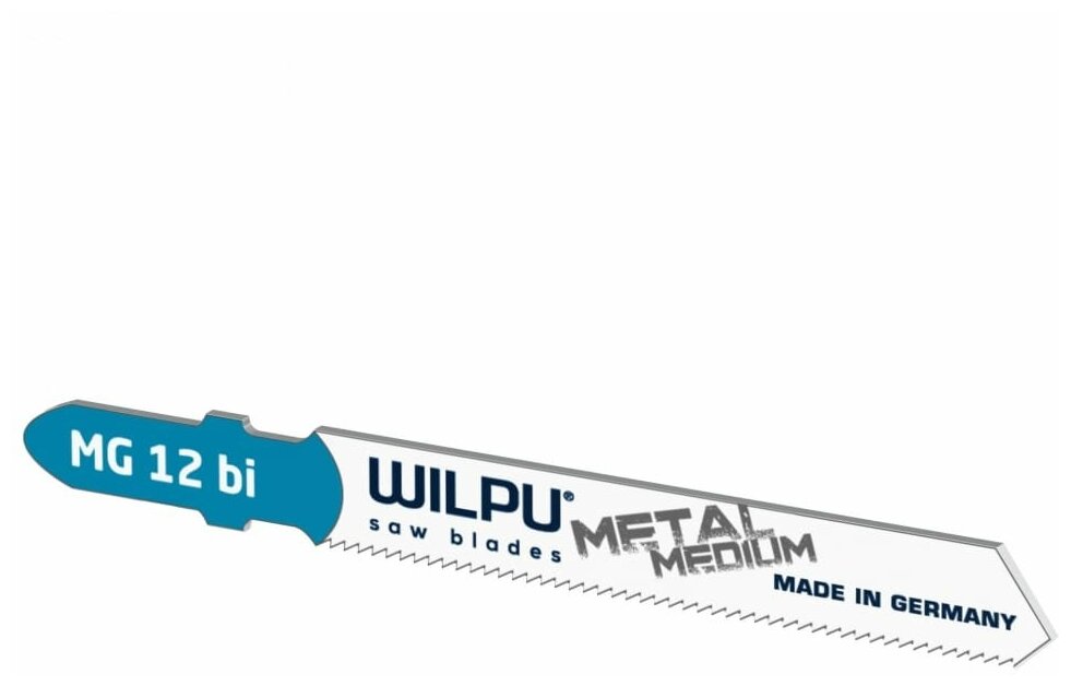 Пилка для лобзика WILPU MG 12 bi Арт.0265100005 Тип - T для стали, цветных металлов, алюминия от 2,5-6 мм уп.5 шт - фотография № 4