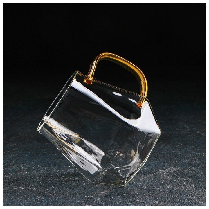 Кружка стеклянная Magistro «Льдинка», 300 мл, 11×9×9 см
