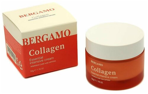 Bergamo Collagen Essential Intensive Cream Омолаживающий крем для лица с коллагеном, 50 мл