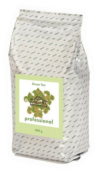 1594 Чай "Ahmad Tea","Professional", Зеленый чай, листовой, пакет, 500г - фотография № 10