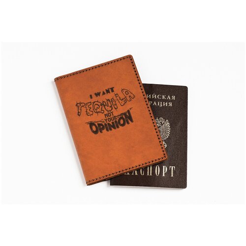 фото Обложка для паспорта coup, натуральная кожа, отделение для денежных купюр, отделение для карт, оранжевый