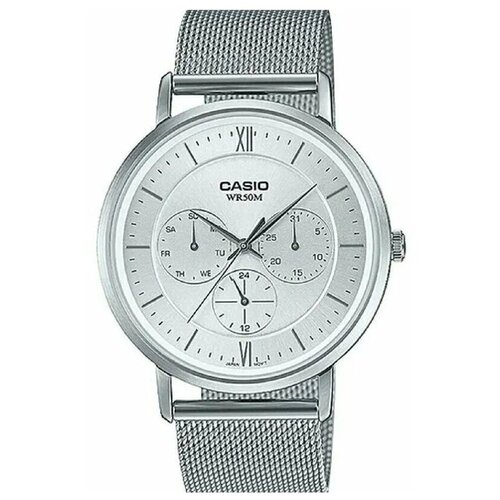 Наручные часы CASIO MTP-B300M-7A, серебряный наручные часы casio collection mtp b300m 2a серебряный синий