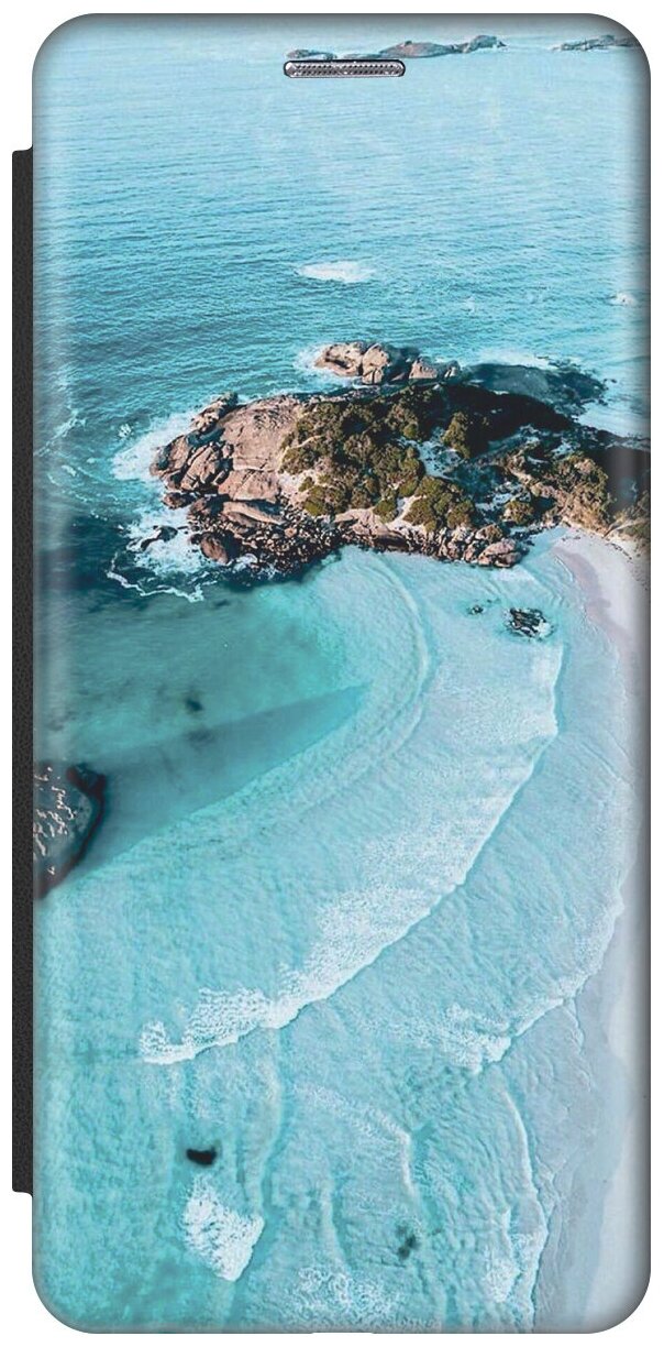 Чехол-книжка Одинокий остров на Samsung Galaxy S8 / Самсунг С8 черный