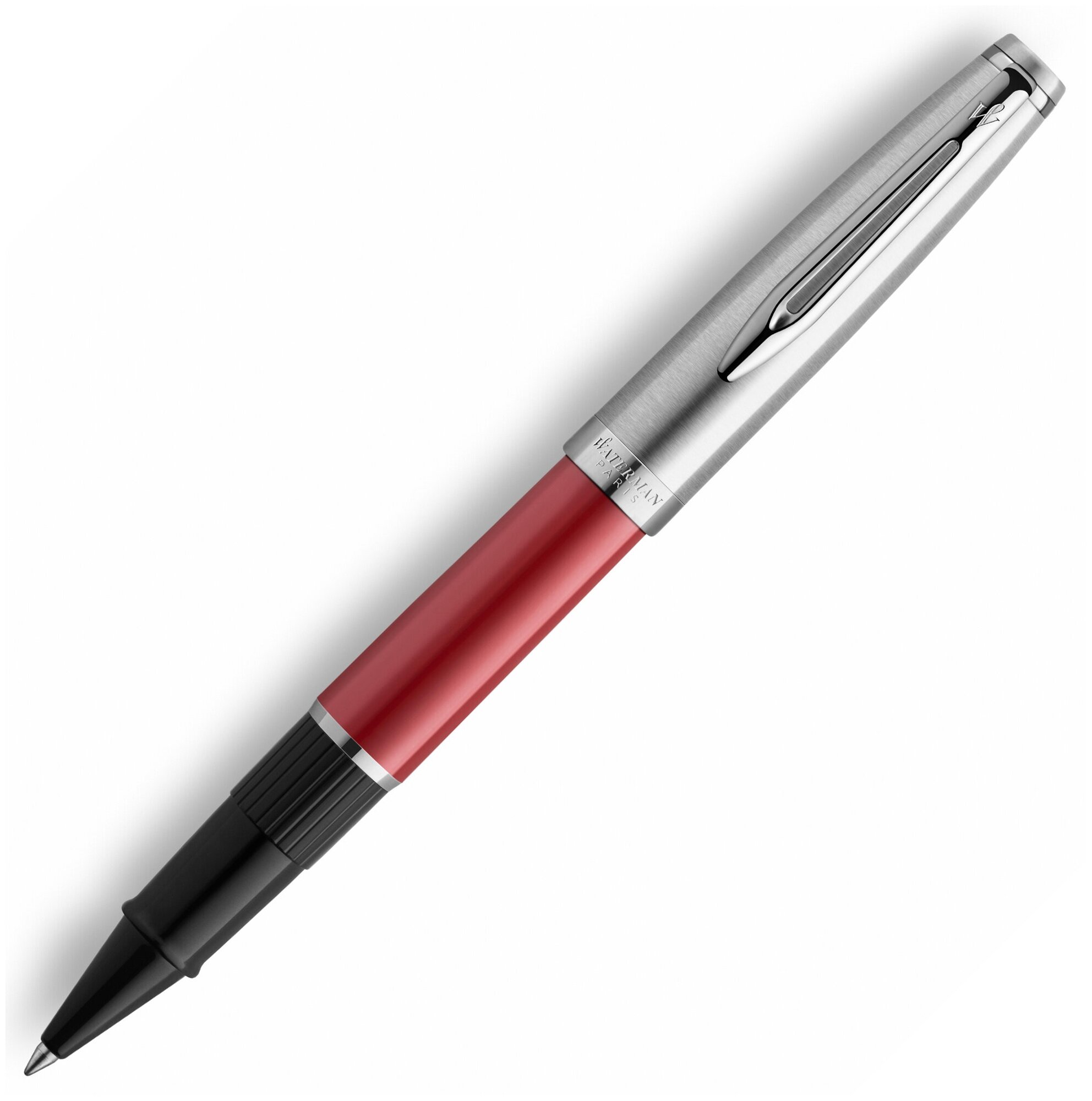 Ручка роллер Waterman Embleme цвет RED CT, цвет чернил: черный