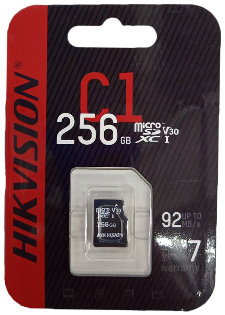 Карта памяти microSDXC 256GB Hikvision C1 Memory Card