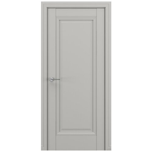 Дверь межкомнатная, Модель неаполь В3, Цвет Серый матовый, 800x2000мм, Комплект