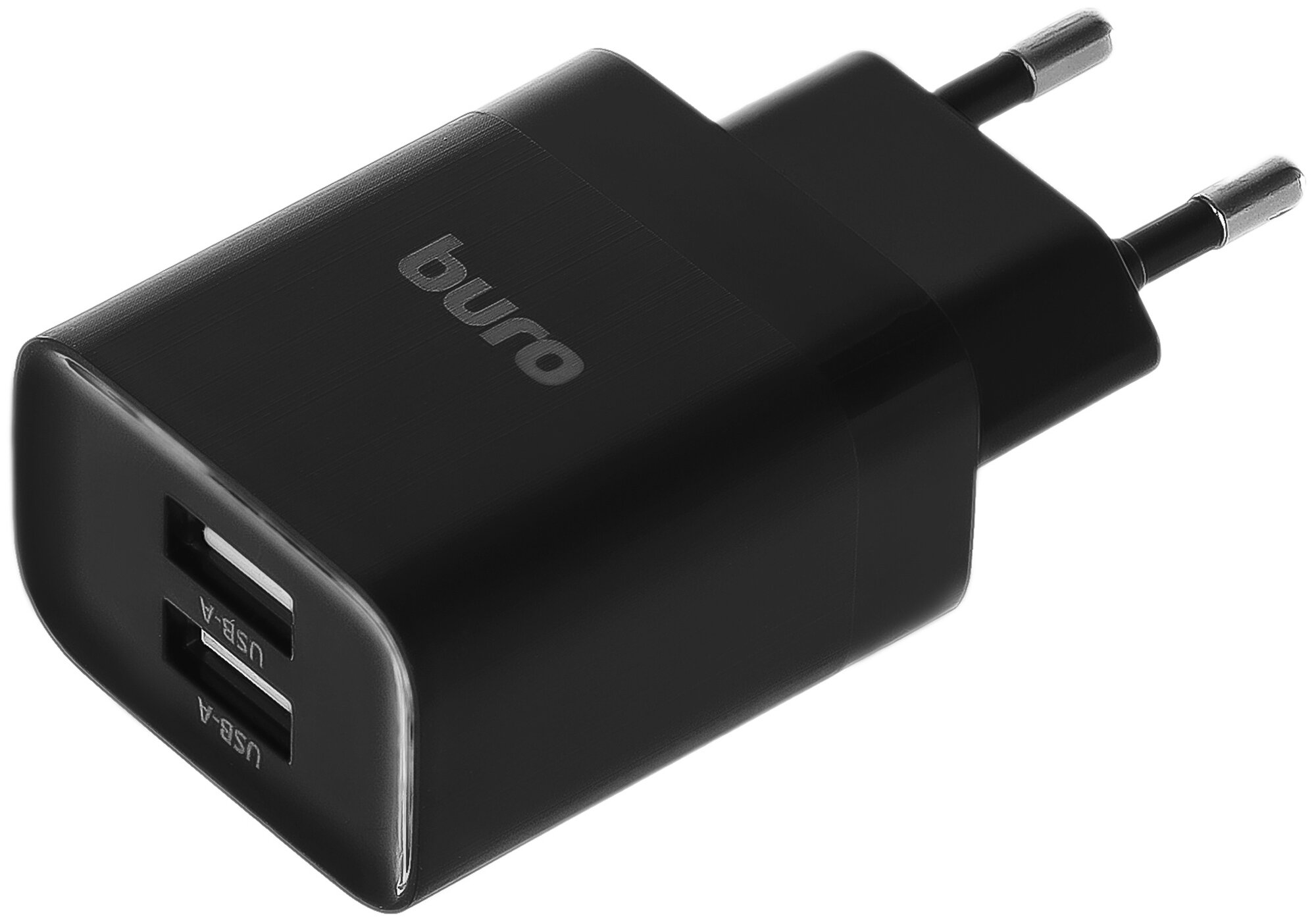 Сетевое зарядное устройство Buro BUWE1, 2xUSB, 2.1A, черный [buwe10s200bk]