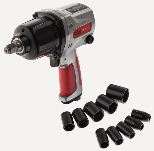 Изображение товара Пневмогайковерт ударный FUBAG IW900 1/2", набор головок в кейсе