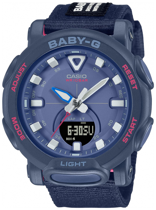 Наручные часы CASIO Baby-G, синий, черный