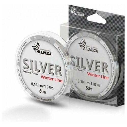 фото Леска allvega silver 0.22 50м