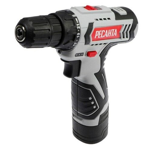 Дрель-шуруповерт Ресанта ДА-12-2Л 12 В 2 Ач Li-Ion 40 Нм 4001400 обмин 776300₽