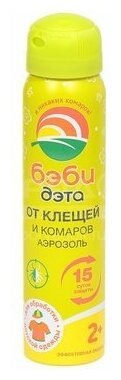 Репеллент от комаров и клещей Дэта Бэби аэрозоль 100 мл - Химик - бэби ДЭТА