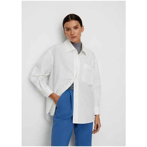 фото Рубашка удлиненная niceone [молочный, s]