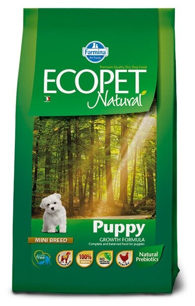 Ecopet Natural Puppy Mini (Экопет Натуральный для щенков мелких пород, беременных и лактирующих сук)