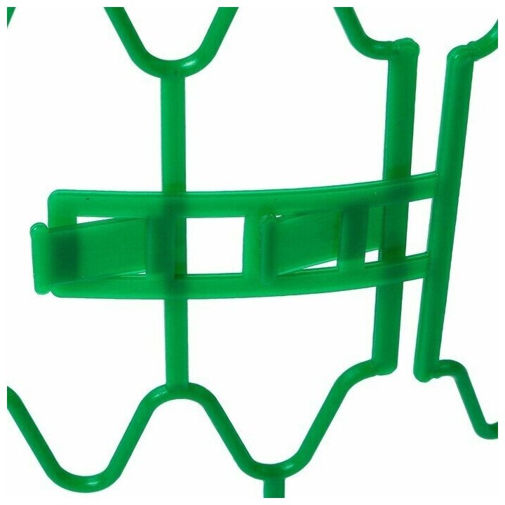 Кустодержатель для клубники, d 15 см, h 18 см, пластик, набор 10 шт., зелёный, Волна - фотография № 2