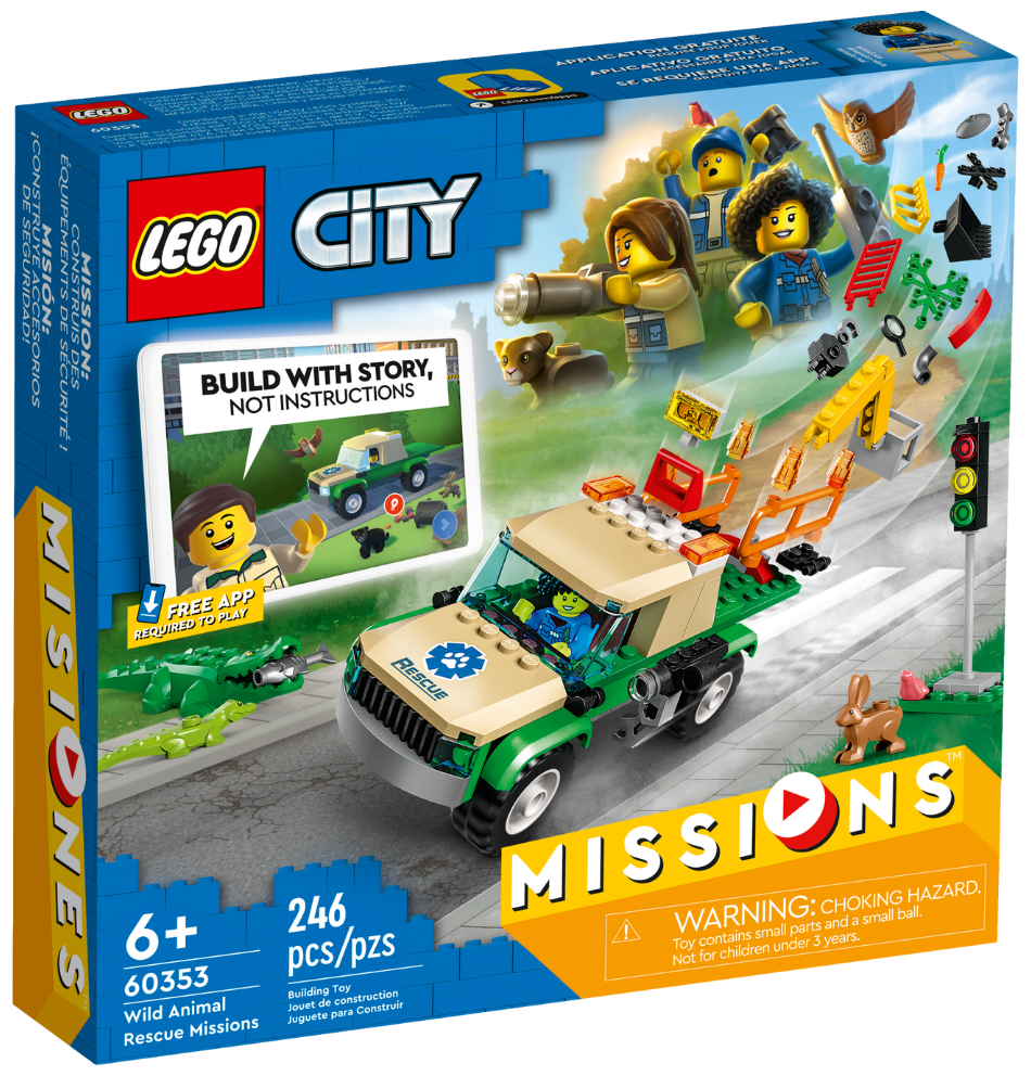 Конструктор LEGO City 60353 Миссия по спасению диких животных