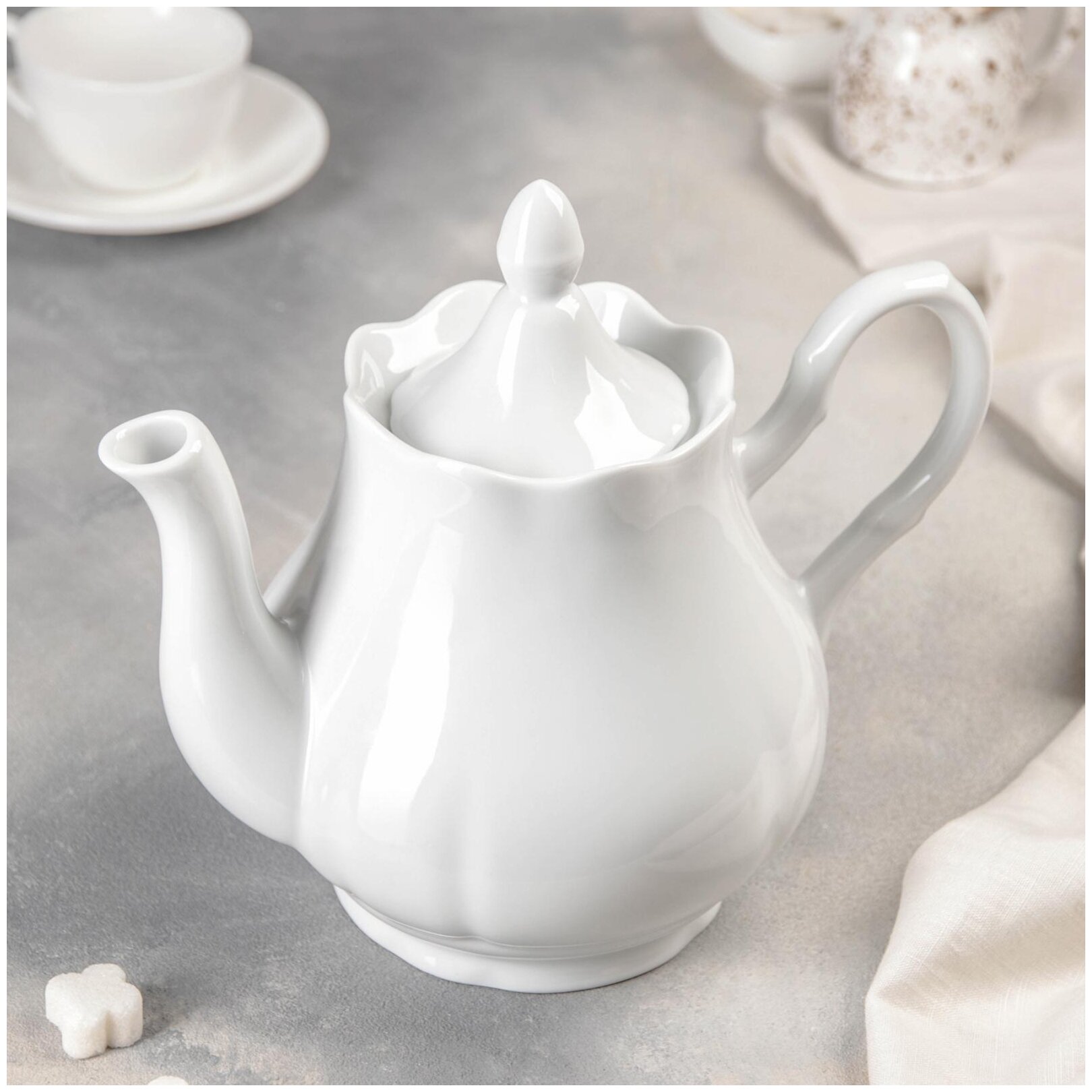 фото Добрушский фарфоровый завод Заварочный чайник Романс, 1750 мл