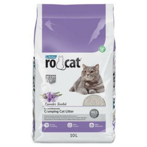 Ro Cat Ro Cat комкующийся наполнитель без пыли с ароматом лаванды пакет (Lavender) ROCT-1122-PE10L-0300 8,5 кг 58025 (2 шт)