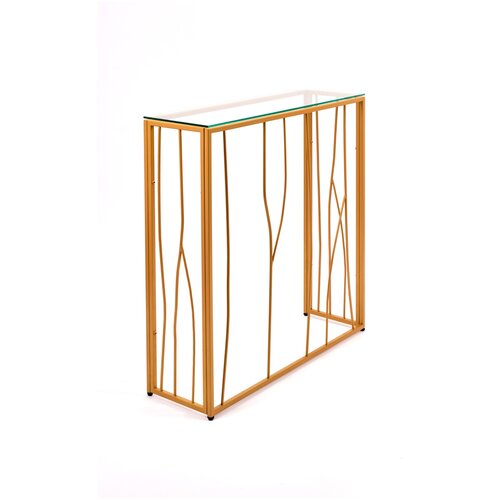 Столик туалетный 1024-CG clear золотой AllConsoles 80x25x80