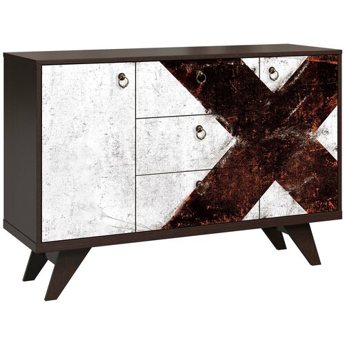 Комод Лофт 1.24 с фотопечатью Текстура 4