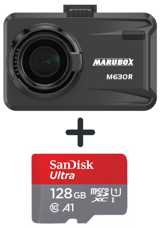 Видеорегистратор с радар-детектором Marubox M630R + SanDisk microSDHC