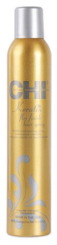 Лак для волос с кератином средней фиксации Chi Keratin Flex Finish Hair Spray 284 гр CHIKH10