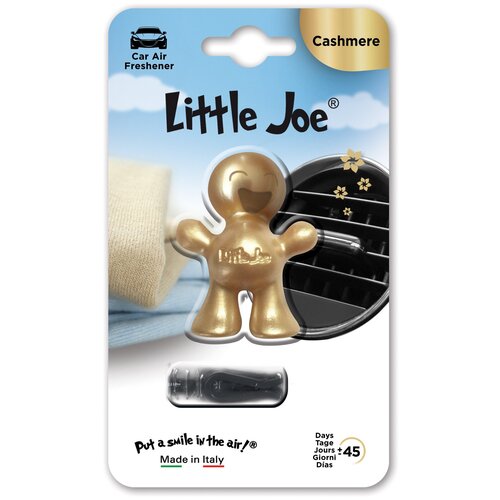 Ароматизатор в дефлектор улыбающийся человечек Little Joe Metallic Cashmere, Кашемир