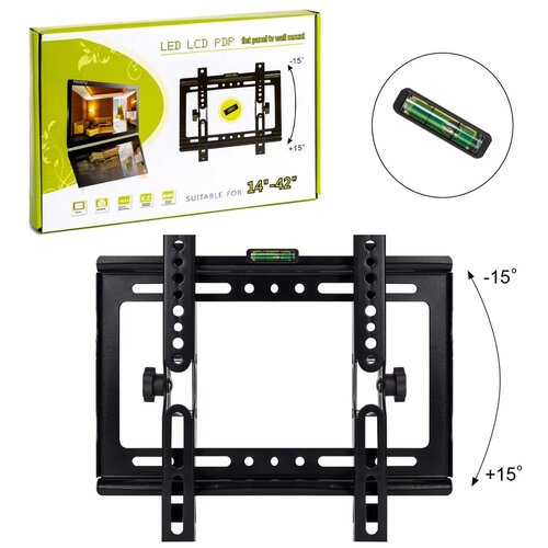 Настенный кронштейн держатель для телевизора 14 - 42 с регулируемым углом наклона C35 кронштейн для телевизора кронштейн наклонный держатель для тв 589₽