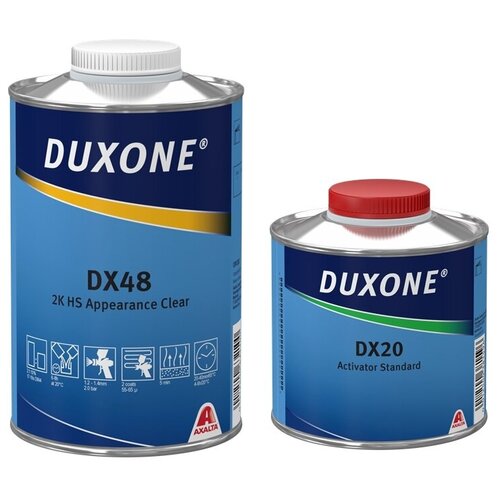 Комплект (лак, отвердитель для лака) DUXONE DX48 2K HS + DX20 Standard 1000 мл 500 мл