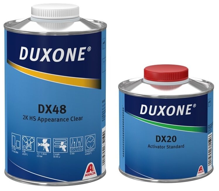 Комплект (лак отвердитель для лака) DUXONE DX48 2K HS + DX20 Standard
