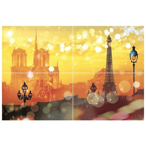 Панно Муза-Керамика Paris P4D245 из 4-х плиток 60х40