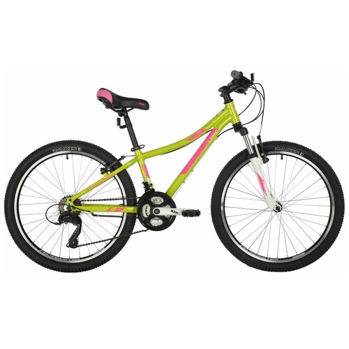 Велосипед FOXX 24" "Camellia", зеленый, размер рамы 12"