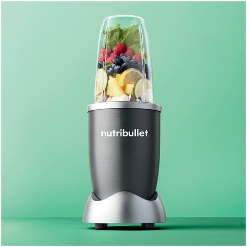 набор я разрешаю стакан 600 мл штопор Стационарный блендер NutriBullet NB607DG, серебристый/черный